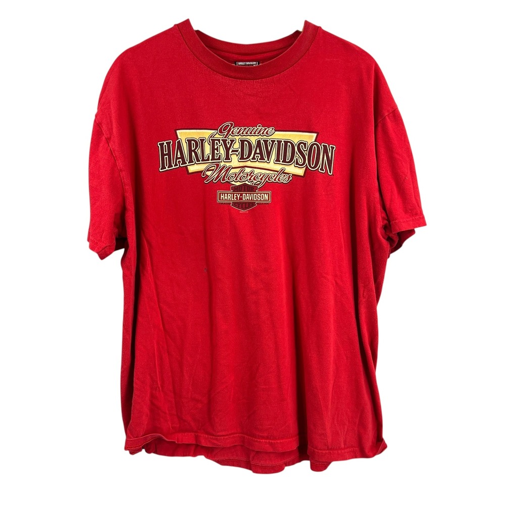 Harley Davidson Motorcycles Red T Shirt Mens XL Phoenix Oregon Graphic Tee‎